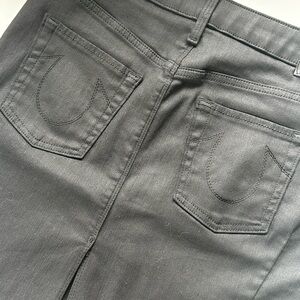 True Religion Black Denim Skirt